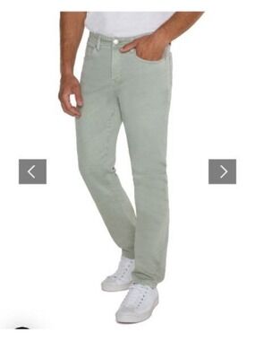 Men's Liverpool Kingston Modern Straight Jeans Waist 35 Seafoam